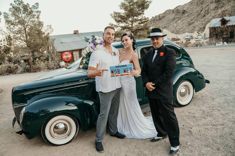 Nelson Ghost Town wedding