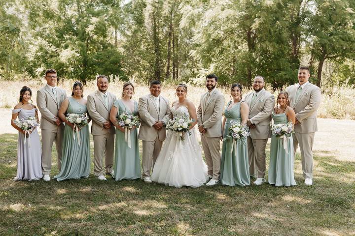 Full wedding party