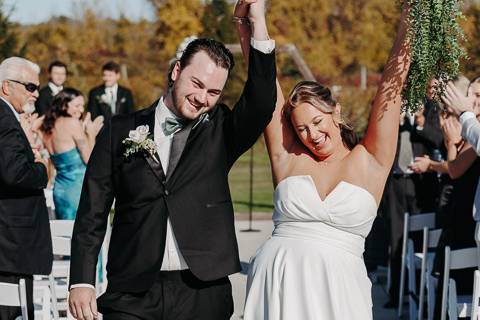 Celebrating after ceremony