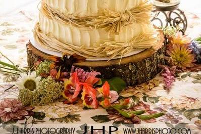 Wedding cake with figurines