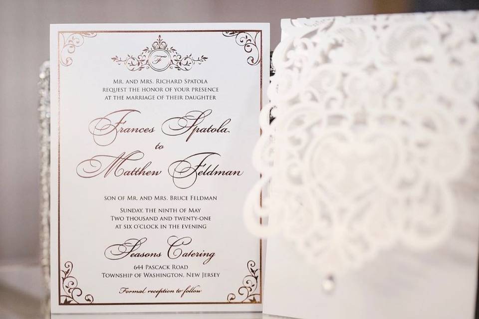 Lace Wedding Invitation