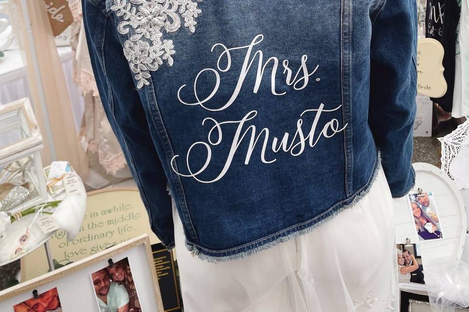 Denim Jacket with Lace