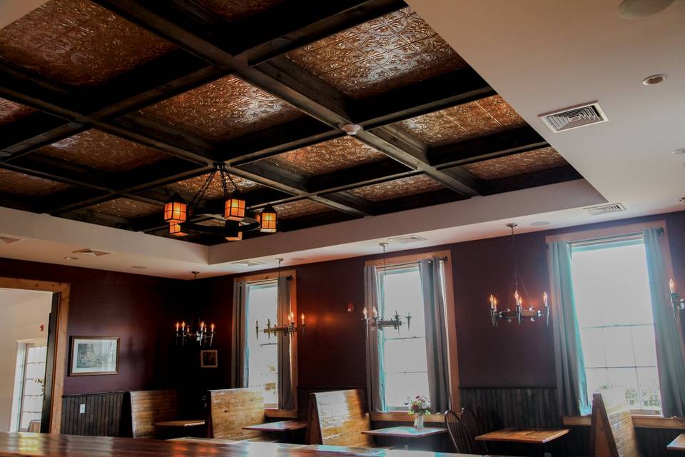 Coffered Copper Ceiling
