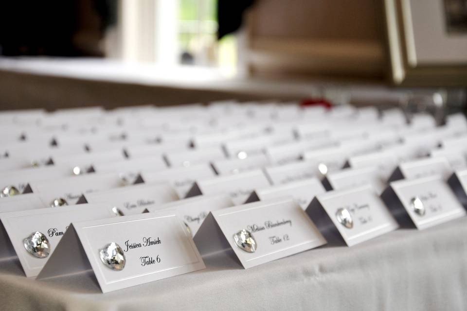 Place cards - Captured Moments Photography