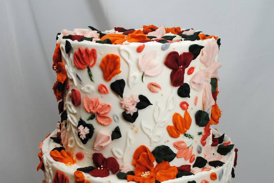 Palette Floral Cake