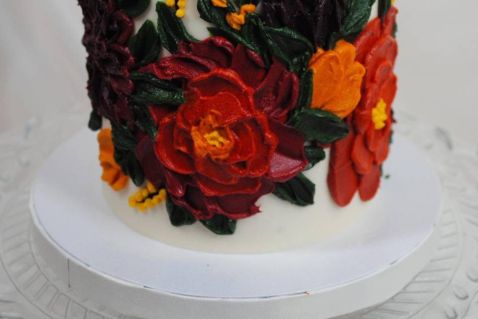 Palette Flower Cake