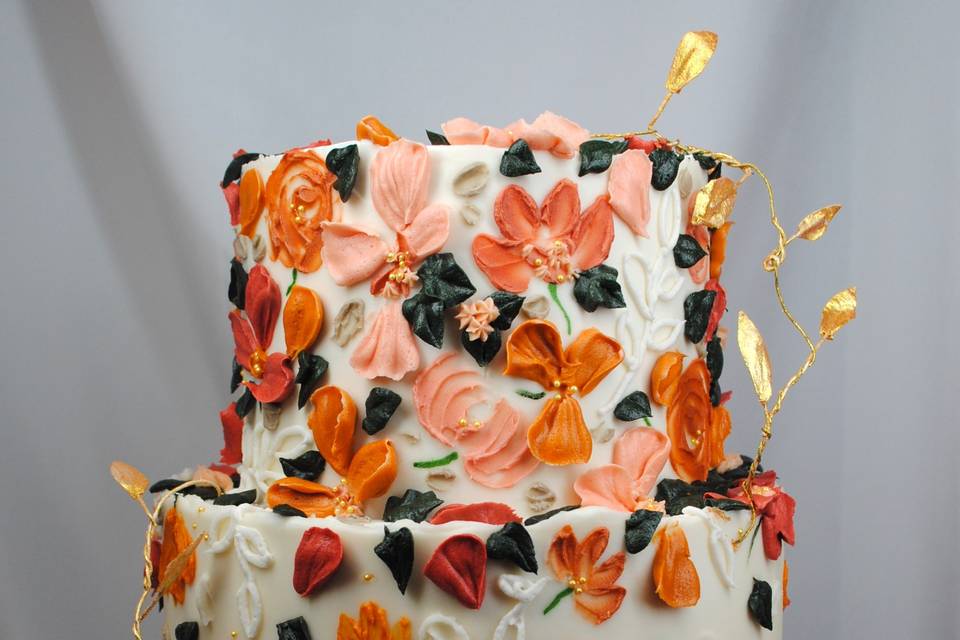 Palette Flower Cake