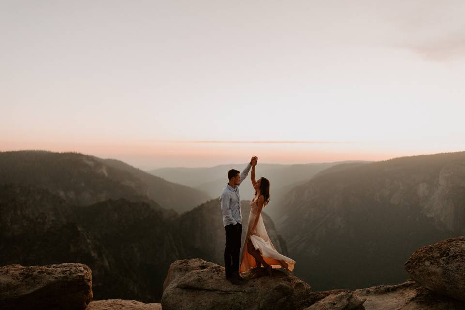 Yosemite engagement session