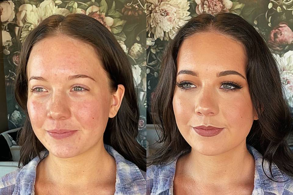 Bridal Trial Before & After