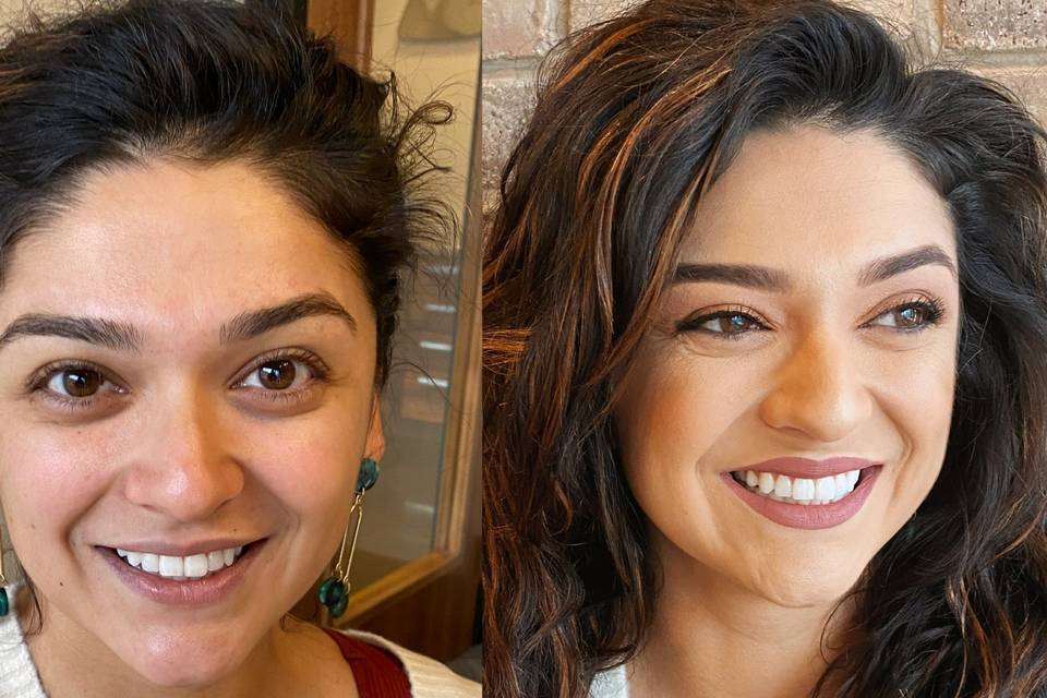 Natural glam Before & After