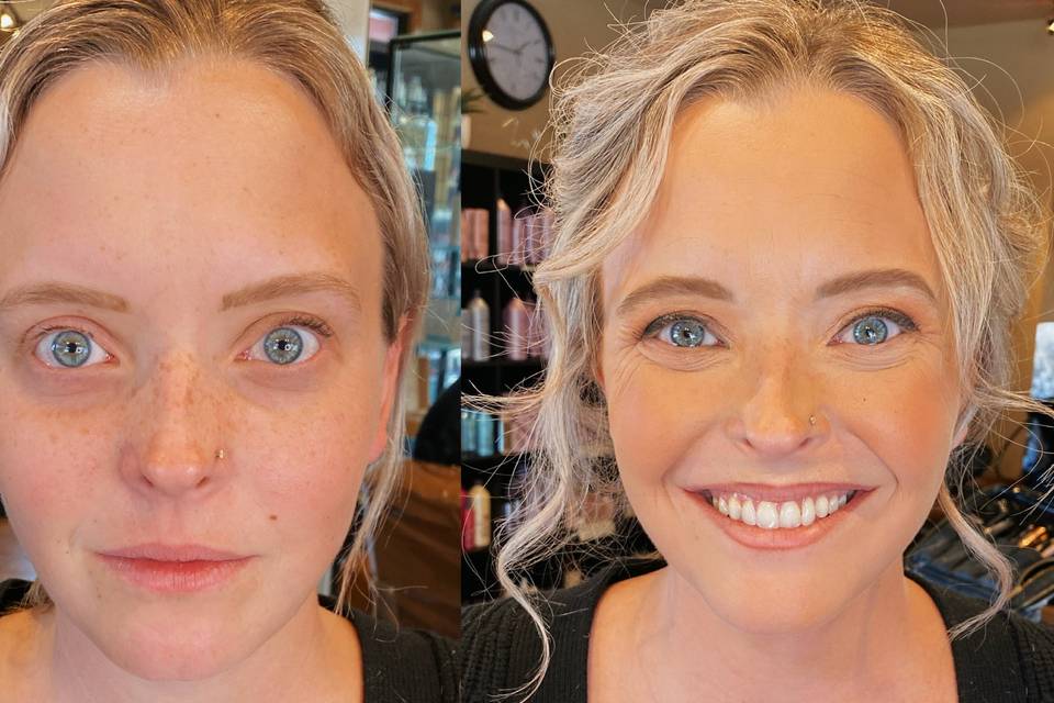 Natural Glam Before & After