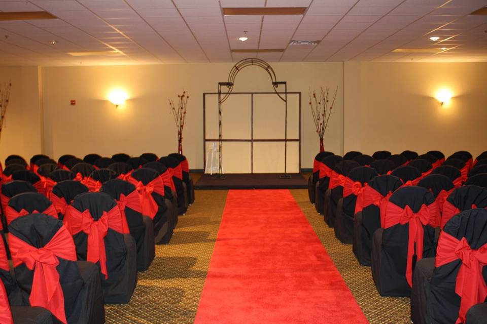 Wedding ceremony area