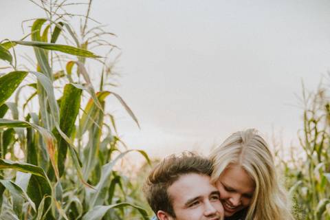 Cornfield engagement