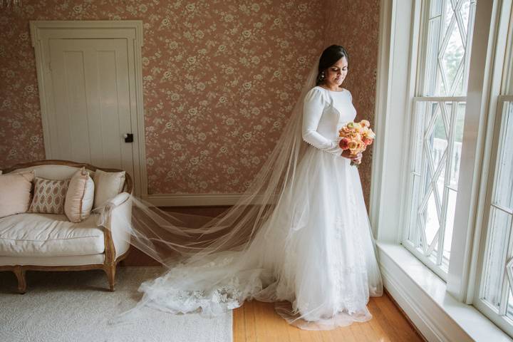 Long veil aesthetics