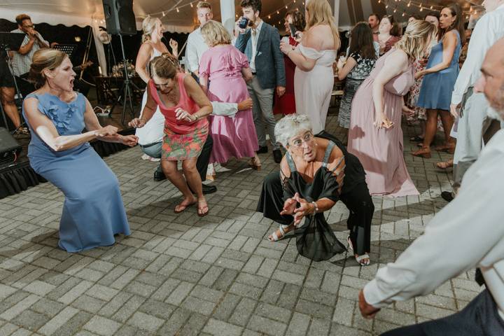 Dancing having fun