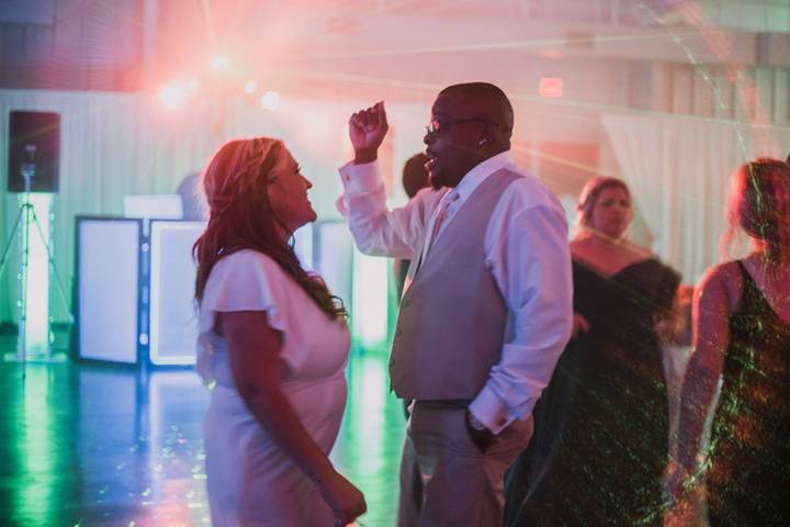 Dancing at wedding