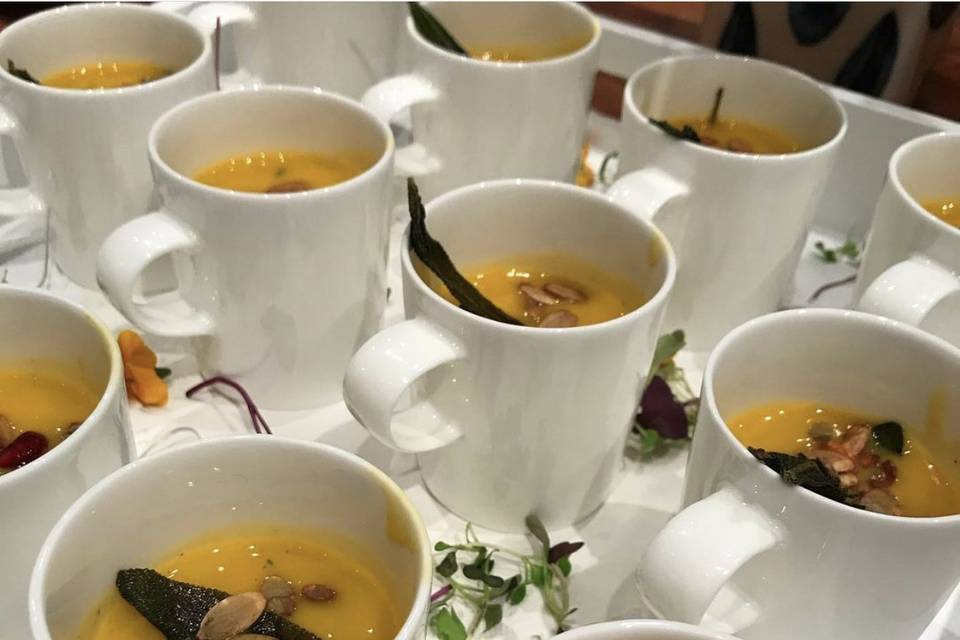 Organic butternut squash soup