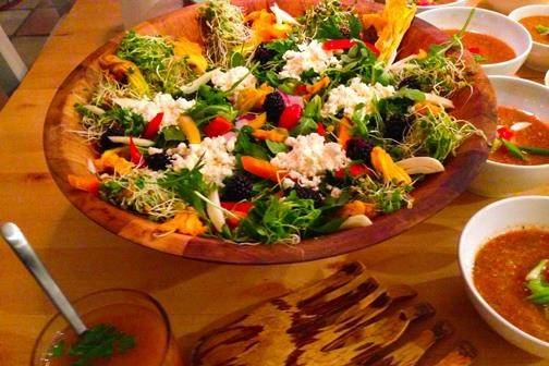 One of our many organic jeweled salads