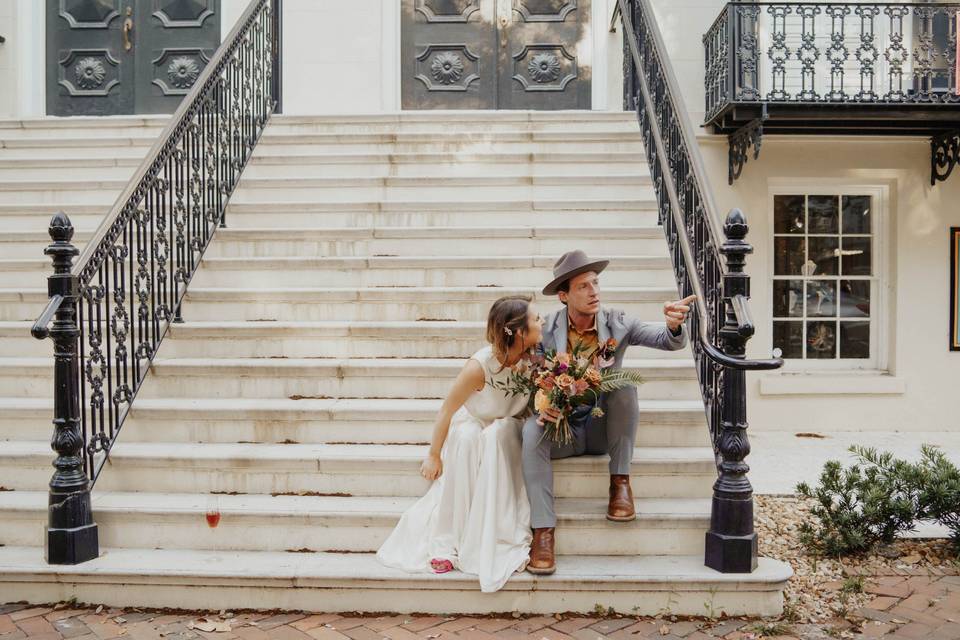 Downtown Savannah Elopement