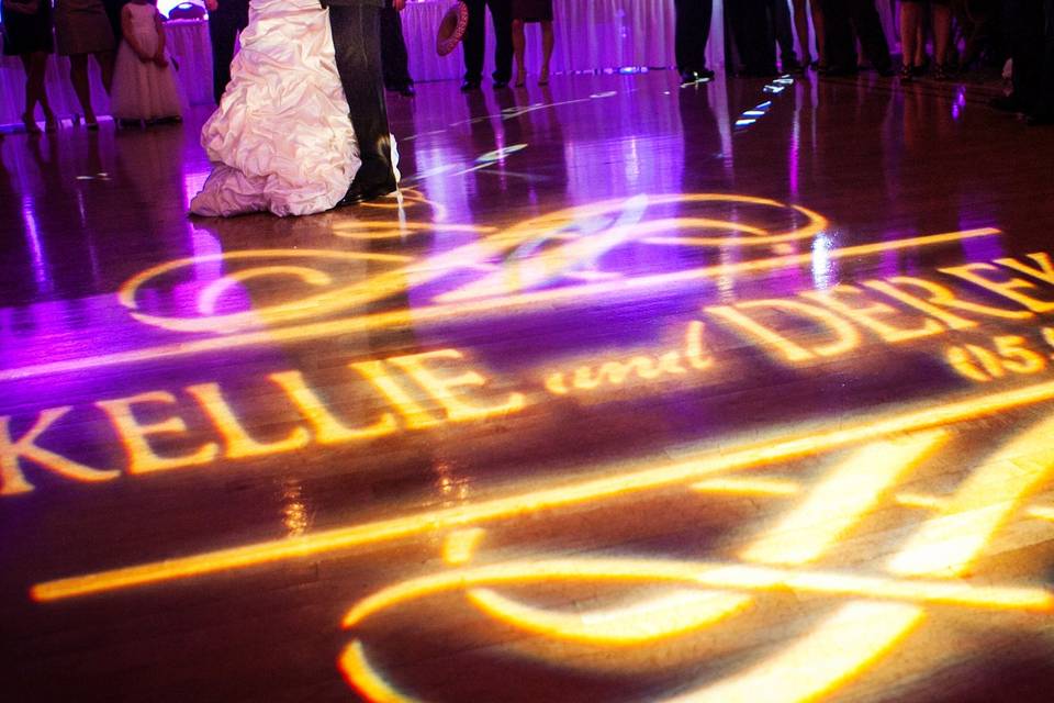 Uplighting and Monogram