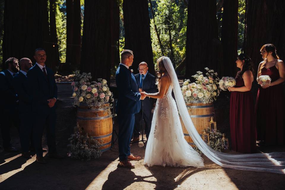 Groom's reaction