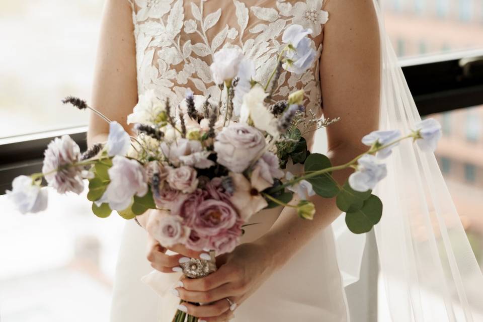 Bride hair and makeup