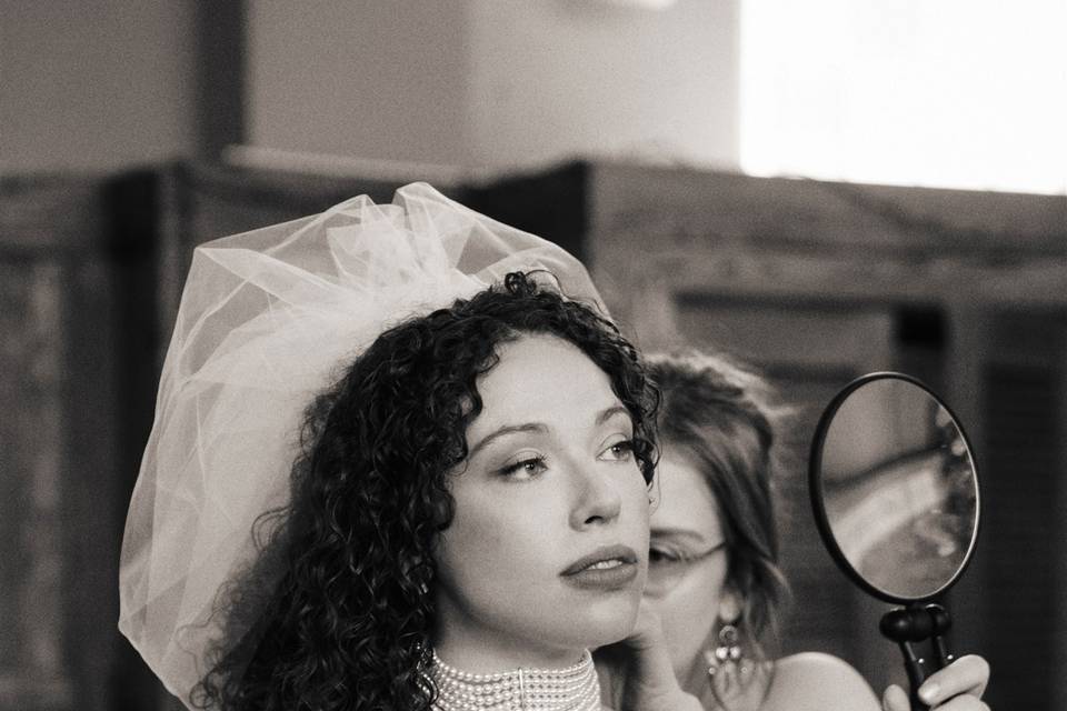 Bride hair and makeup