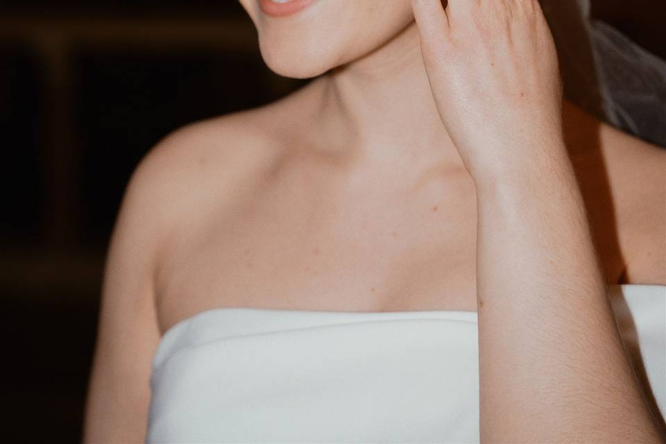 Bride hair and makeup