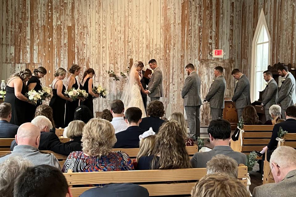Rustic Wedding Ceremony