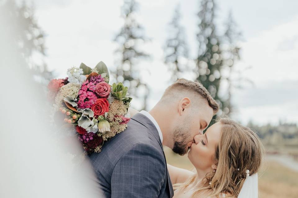 Wedding bride and grom