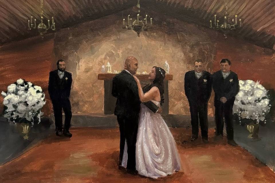 First Dance Wedding Painting