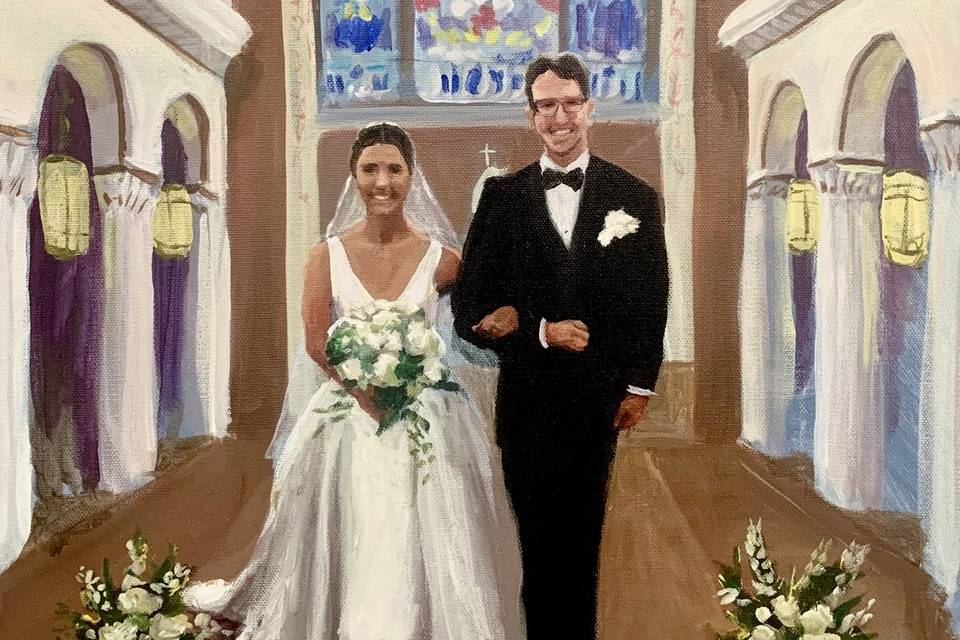Church live painter