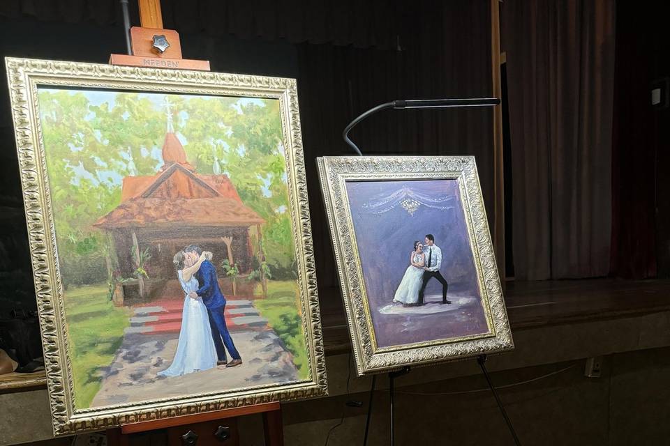 Double live painting