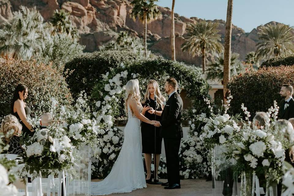 Floral Ring Arch