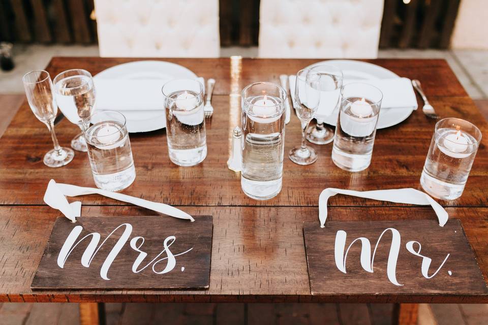 Sweetheart Table