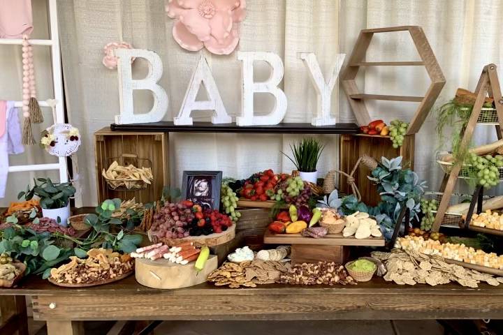 Baby Shower Grazing Table