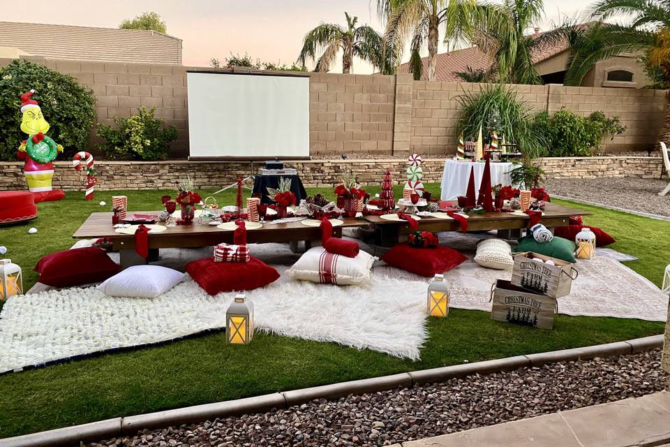 Picnic Style Movie Night