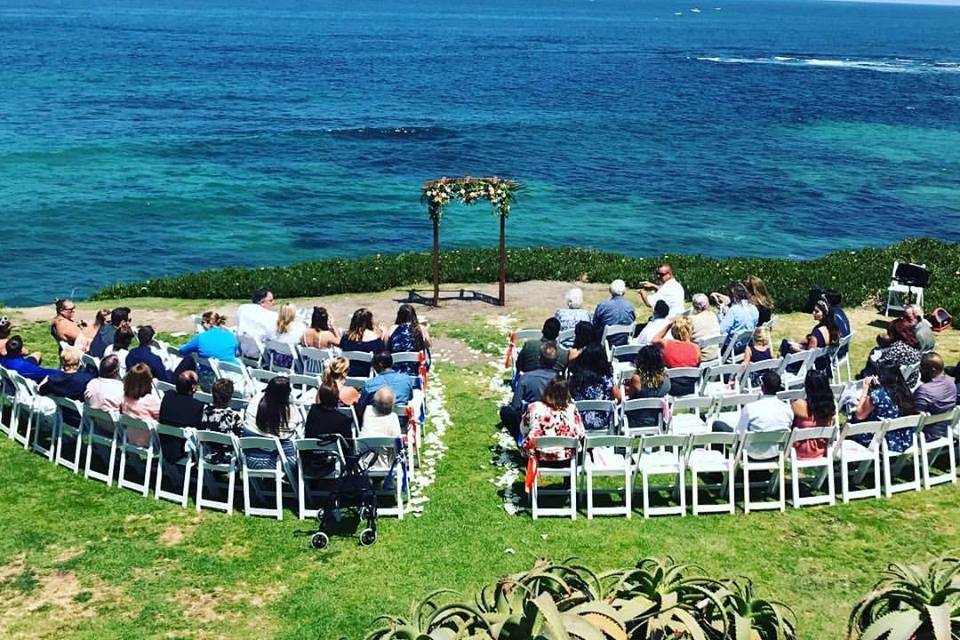 Wedding ceremony area