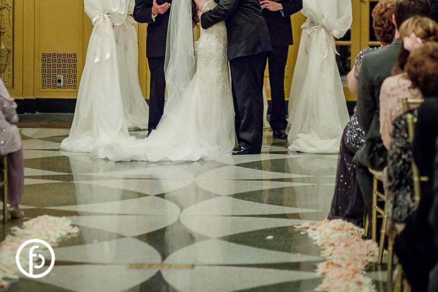 Couple at the altar