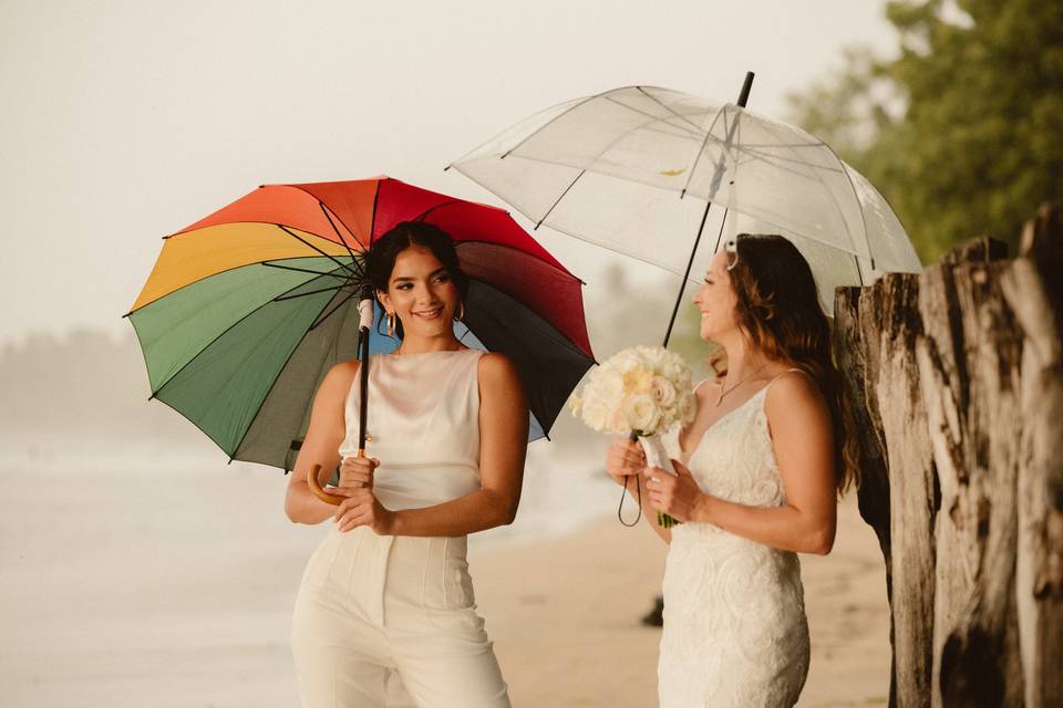 Romantic clean Beach wedding