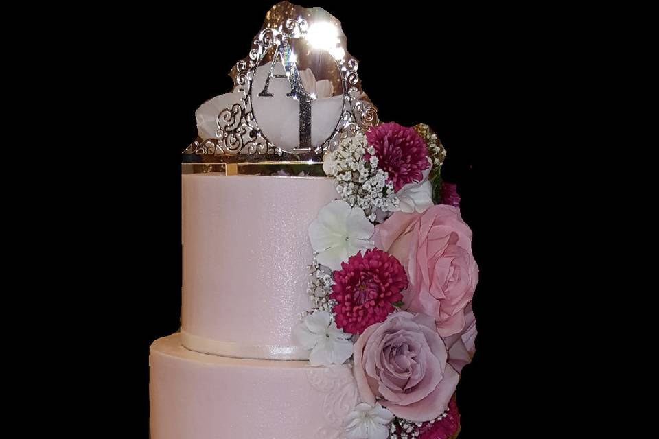 5-tier wedding cake