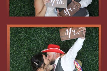 Bride & Groom Photo Booth Fun