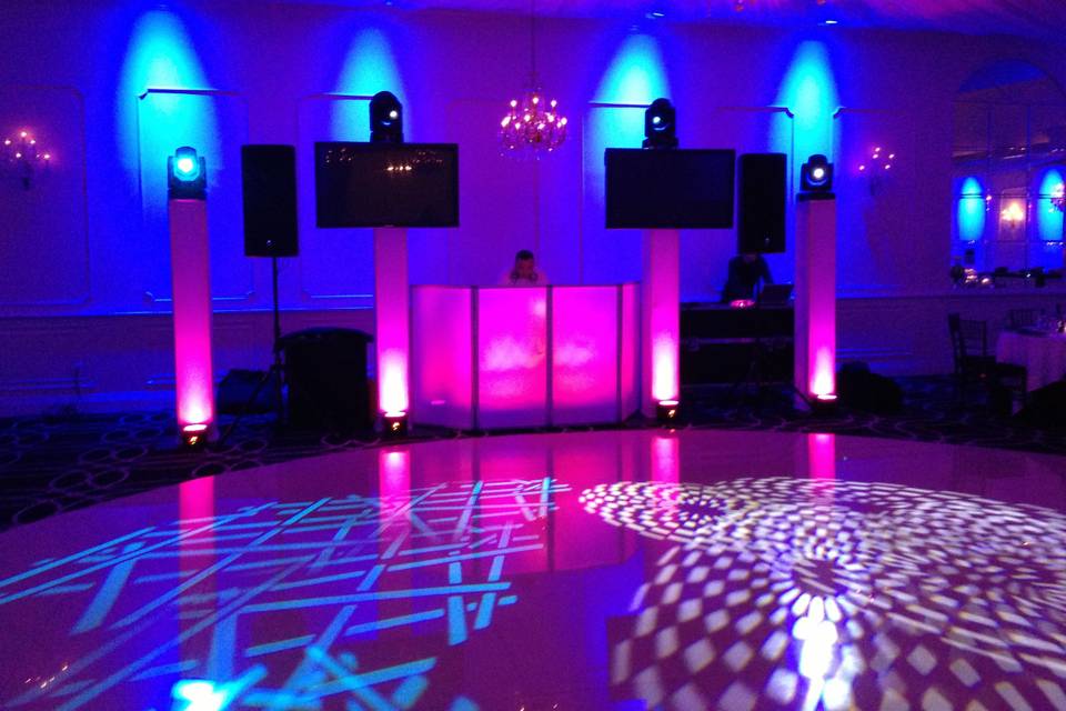 DJ setup at reception