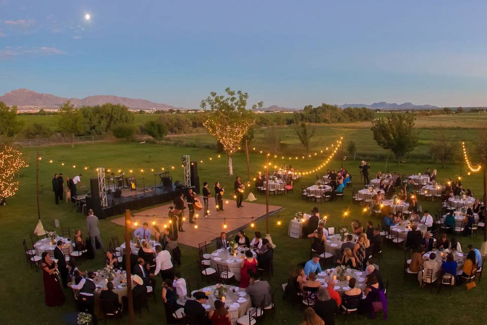 Outdoor ranch wedding