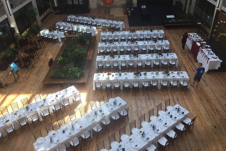 Set up for 175 guests