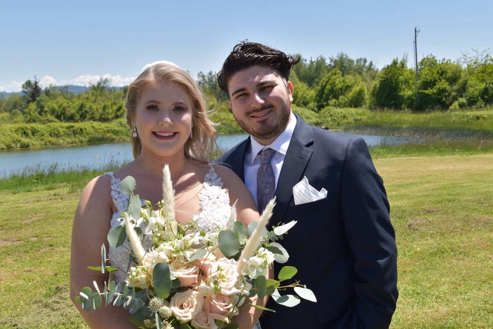 Bride and Groom together