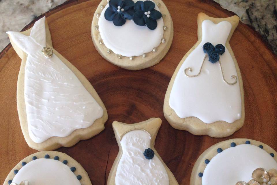 Bridal shower sugar cookies