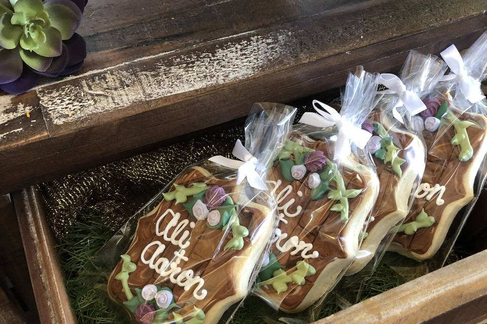 Custom sugar cookie favors