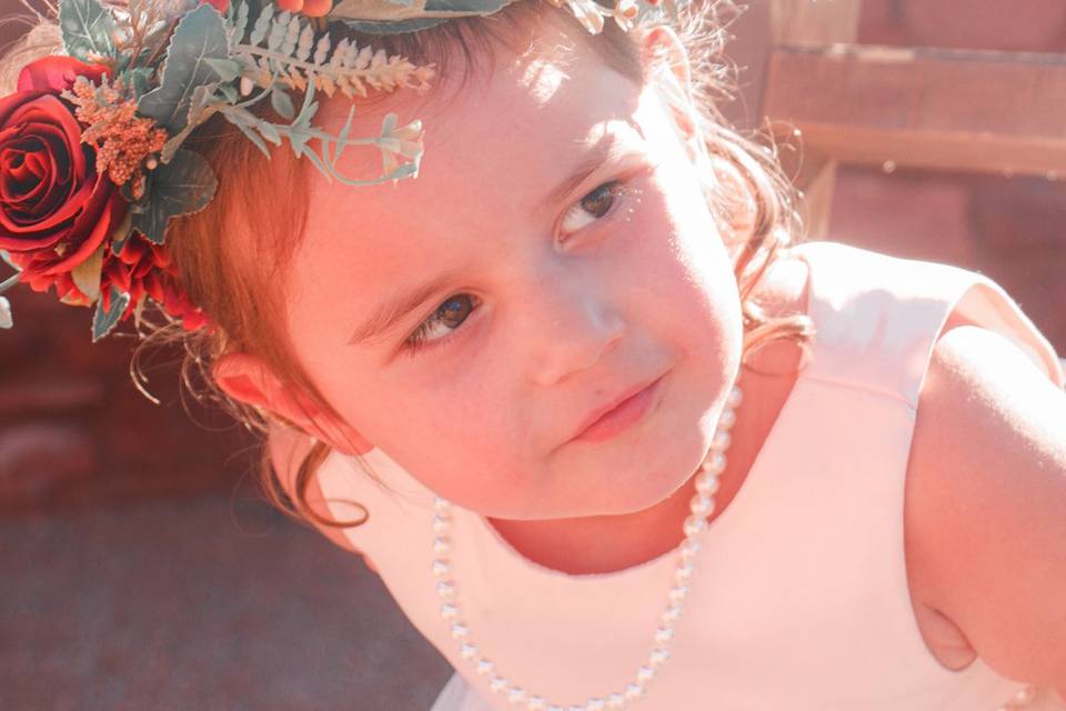 Little girl at wedding