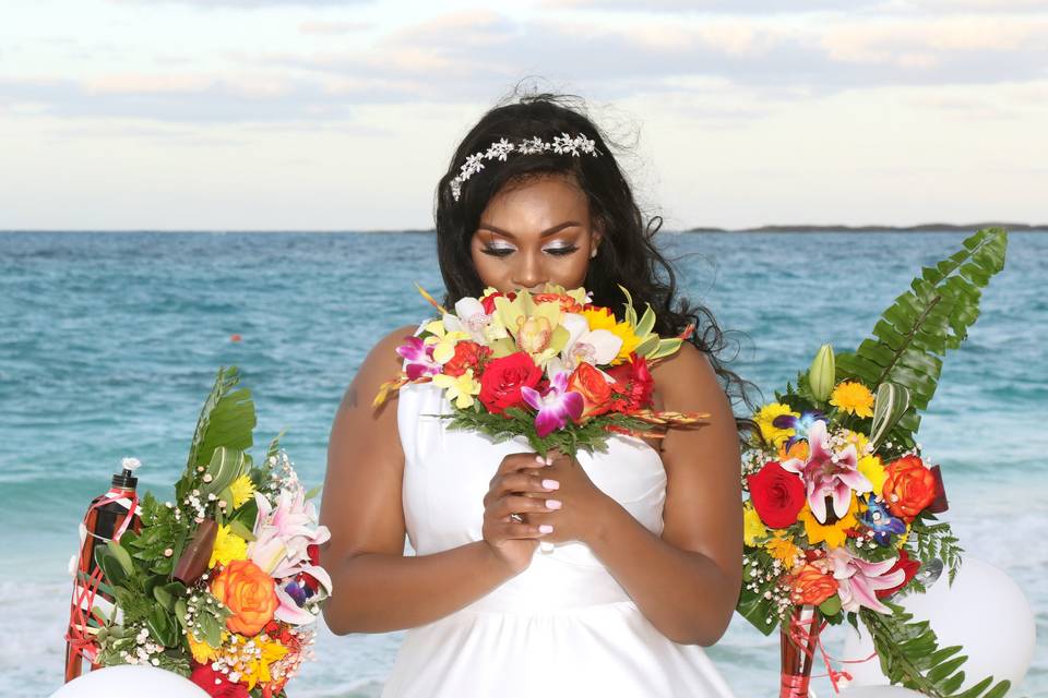 Tikki torches flowers/bouquet